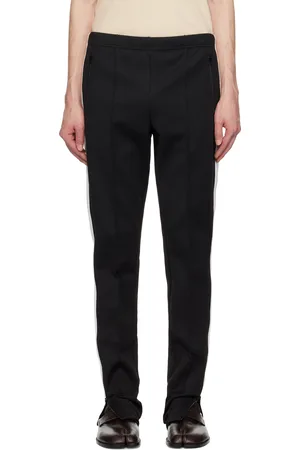 Maison Margiela Pantalon de survêtement noir à rayures