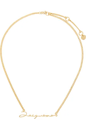 Jacquemus Collier doré à logo