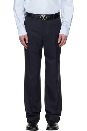 Ami Pantalon droit bleu marine
