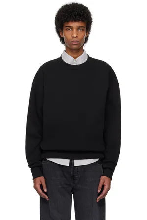 Ami Pull molletonné noir à logo Ami de cœur