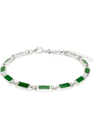 Maple Bracelet Poncho argenté et vert
