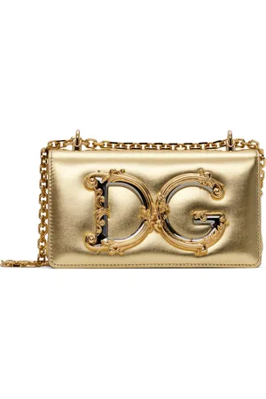 Dolce & Gabbana Sac pour téléphone doré - DG Girls