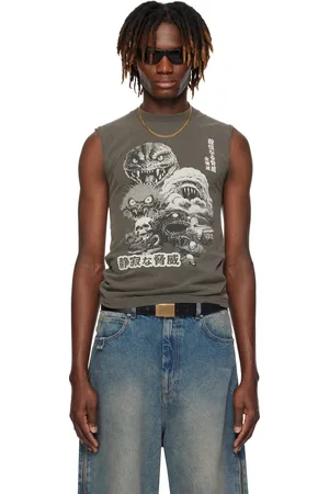 LU’U DAN T-shirt sans manches gris