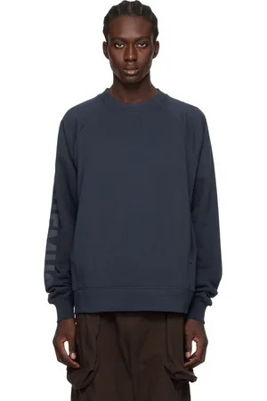 Jacquemus Pull molletonné Typo bleu marine - Les classiques