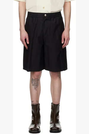 Solid Short cargo noir à cordon coulissant