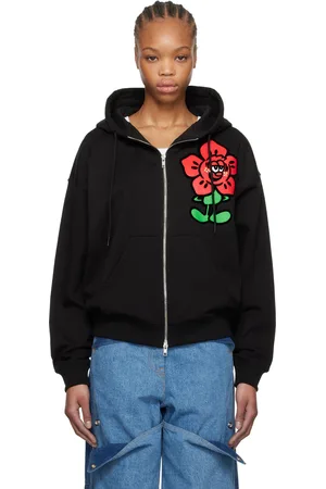 Kenzo Pull à capuche surdimensionné noir édition VERDY