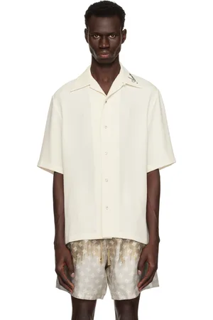 AMIRI Chemise de camp blanc cassé
