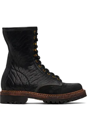 VISVIM Bottes de scout hauteur mollet noires - Folk