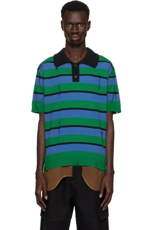Andersson Bell Polo multicolore à rayures et à effet usé