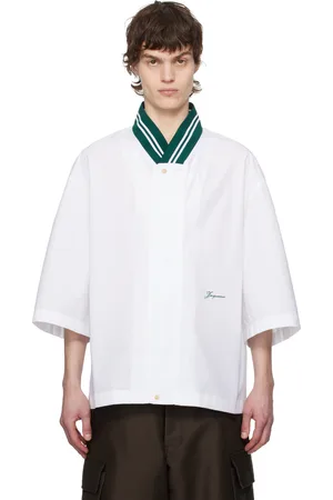Jacquemus Chemise à manches courtes Baseball blanche - La croisière