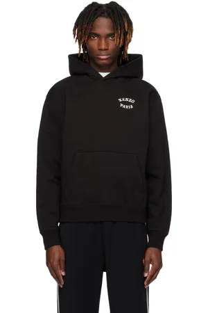 Kenzo Pull à capuche noir à logo brodé édition VERDY