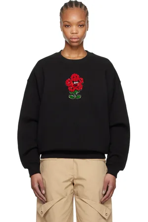 Kenzo Pull molletonné surdimensionné noir à logo brodé édition VERDY