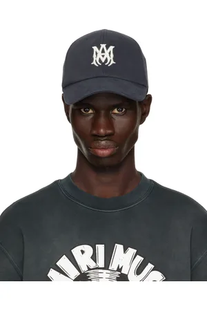 AMIRI Casquette bleu marine en sergé à monogramme