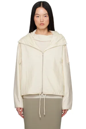Jil Sander Blouson rembourré blanc cassé