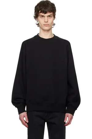 WOOYOUNGMI Pull molletonné noir à logo et à image de corail