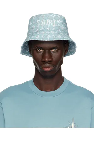 AMIRI Chapeau bob bleu à quadrigrammes