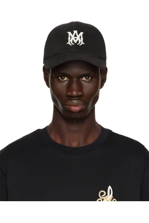 AMIRI Casquette noire en sergé à monogramme