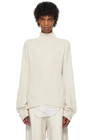 Rick Owens Pull de style tabard blanc cassé - Hollywood