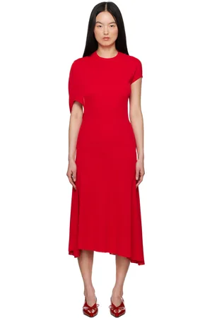 Jacquemus Robe midi Salerno rouge - La croisière