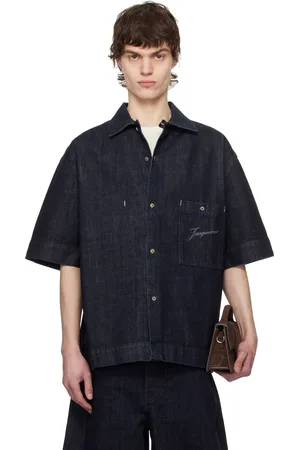 Jacquemus Chemise Aloe de-Nîmes bleu marine en denim - La croisière