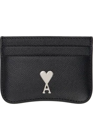 Ami Porte-carte Paris Paris noir en cuir