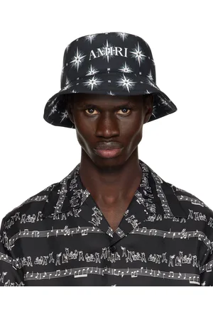 AMIRI Chapeau bob noir à motif graphique