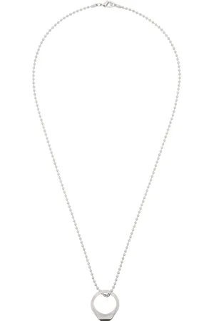 Dsquared2 Collier D2 argenté à pendentif de bague Hedonism Punk