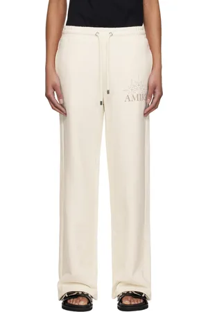 AMIRI Pantalon de détente beige à image à logo