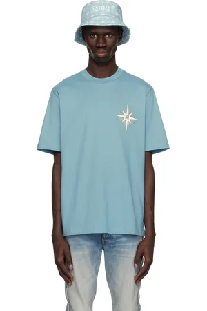 AMIRI T-shirt bleu à images à logo