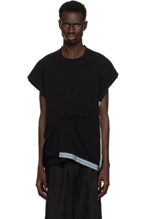 Kiko Kostadinov T-shirt à mancherons Inex noir en filet
