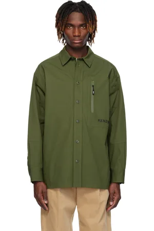 Kenzo Chemise surdimensionnée verte - BOKE FLOWER 2.0
