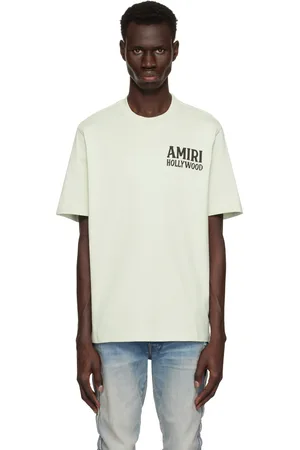 AMIRI T-shirt Jazz Wolf vert à logos