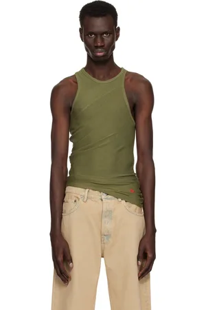 ECKHAUS LATTA Débardeur coupé sur le biais vert