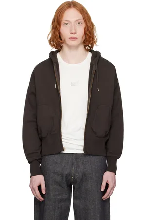 TAIGA TAKAHASHI Pull à capuche Lot. 615 brun