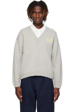Kenzo Cardigan gris à image brodée