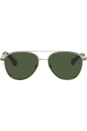 Burberry Lunettes de soleil aviateur dorées