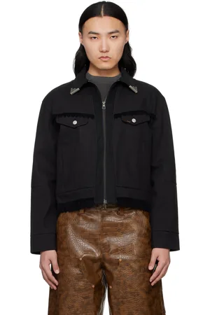 Andersson Bell Blouson western noir en coton à glissière
