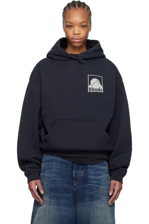 Rhude Pull à capuche noir à logos Moonlight