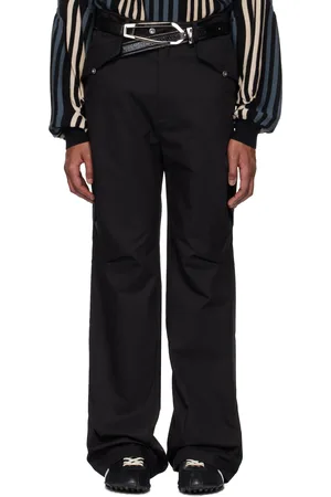 Kiko Kostadinov Pantalon Alec noir à pinces en K