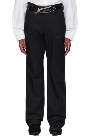 Kiko Kostadinov Pantalon noir à boutons-pression - Inex