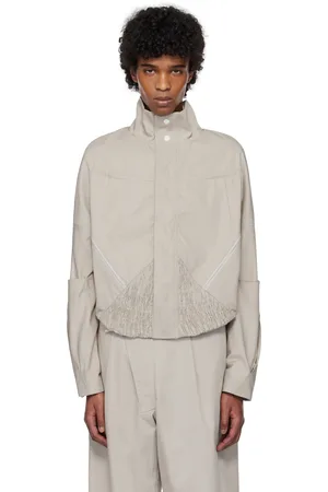 Kiko Kostadinov Blouson écourté Zafar blanc cassé