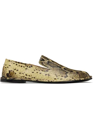 Ami Chaussures à enfiler Midi beiges en cuir