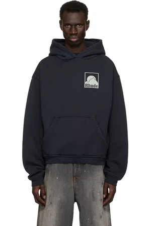 Rhude Pull à capuche noir à logos Moonlight