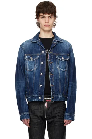 Dsquared2 Blouson Be Cool Be nice bleu en denim