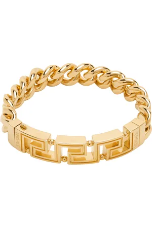 VERSACE Bracelet-chainette doré à motif Greca