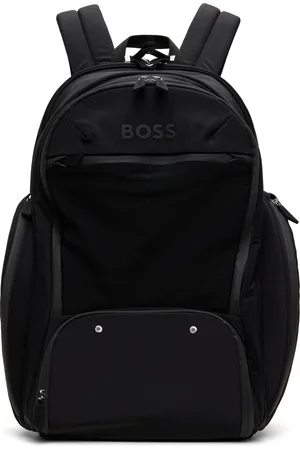 HUGO BOSS Sac à dos noir à ferrures polies