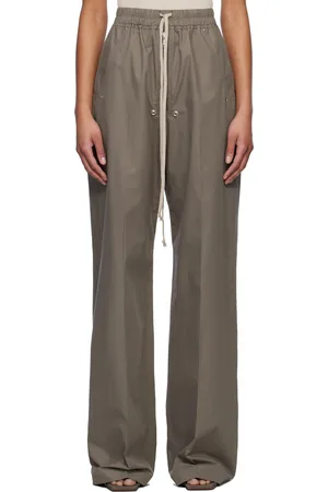 Rick Owens Pantalon de détente ample gris à glissière Bela - Hollywood