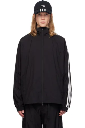 Y-3 Coquille noire en nylon à trois rayures