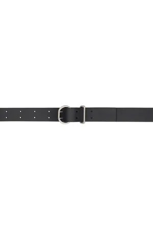 Jil Sander Ceinture noire à boucle Cannolo