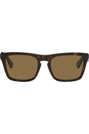 Burberry Lunettes de soleil carrées brunes